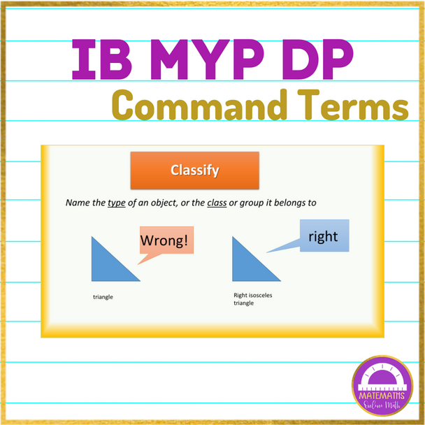 Distance Learning IB MYP DP Command Terms