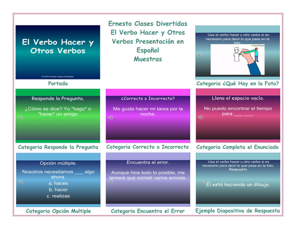 Hacer, Tener Verbs Spanish PowerPoint Presentation