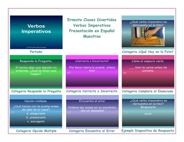 Imperative Verbs Spanish PowerPoint Presentation