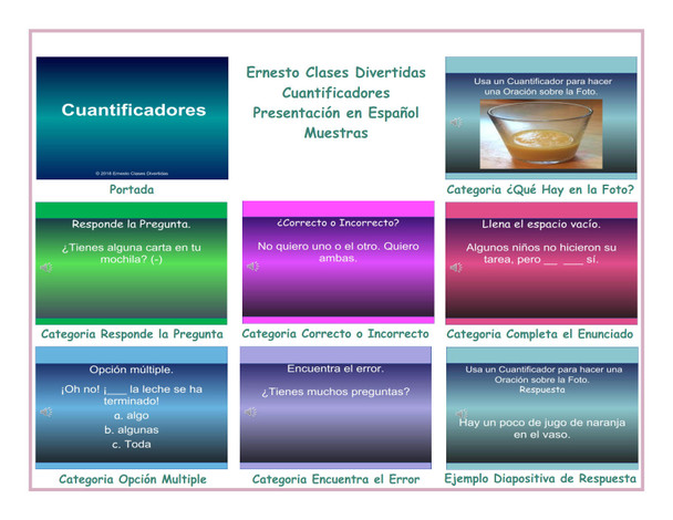 Quantifiers Spanish PowerPoint Presentation