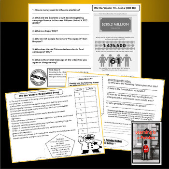 U.S. Government | Constitution | "We the Voter" Video Series | Corresponding Worksheets & Activities 