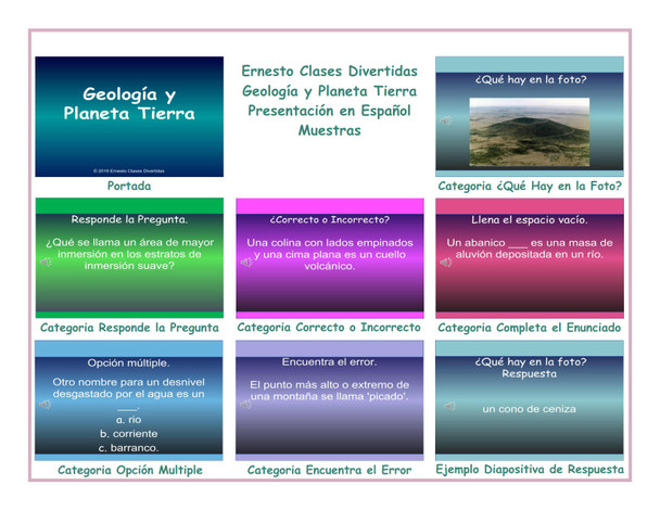 Geology and Planet Earth Spanish  PowerPoint Presentation