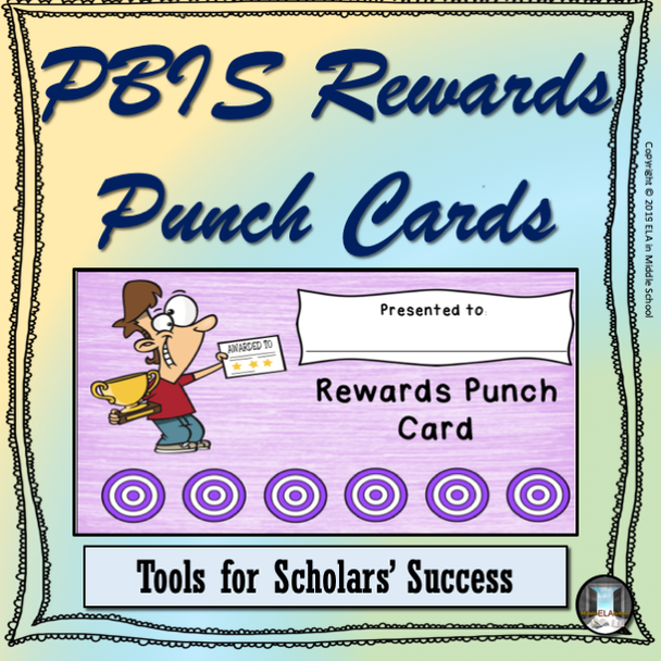 PBIS Rewards Punchcards