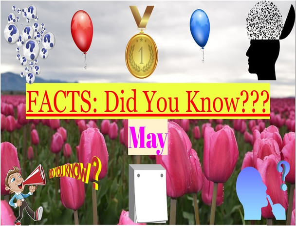 Daily Warm-Up, Closers for Class: Facts- Did You Know?-- May