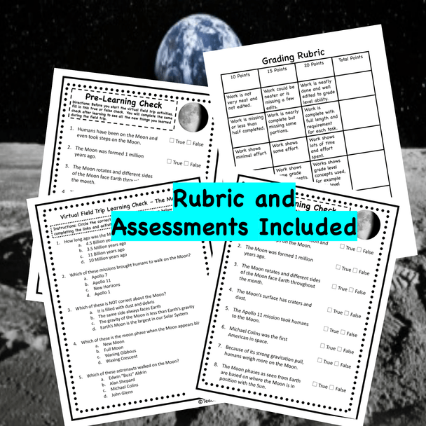 Virtual Field Trip to the Moon -360 Activities for Middle and High Schoolers