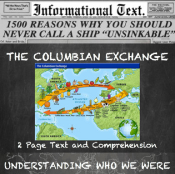 Columbian Exchange Informational Text