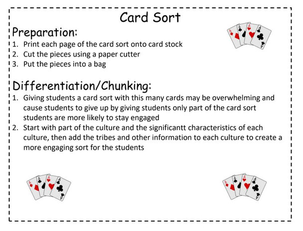 Texas History: Native Texans Card Sort