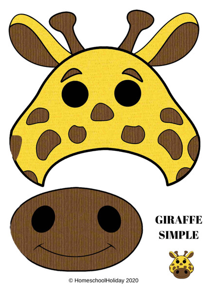 Giraffe Paper Plate Animal Craft Paper & DIGITAL version! -World Giraffe Day (The longest day of the year) June 21 or 22nd