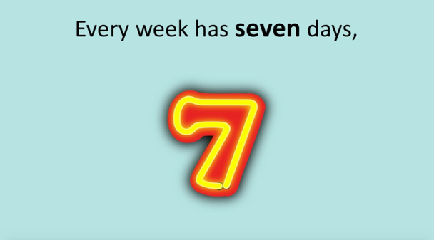 '7 DAYS' (Grades Pre K-3) ~ Curriculum Song Video (PLUS Bonus)