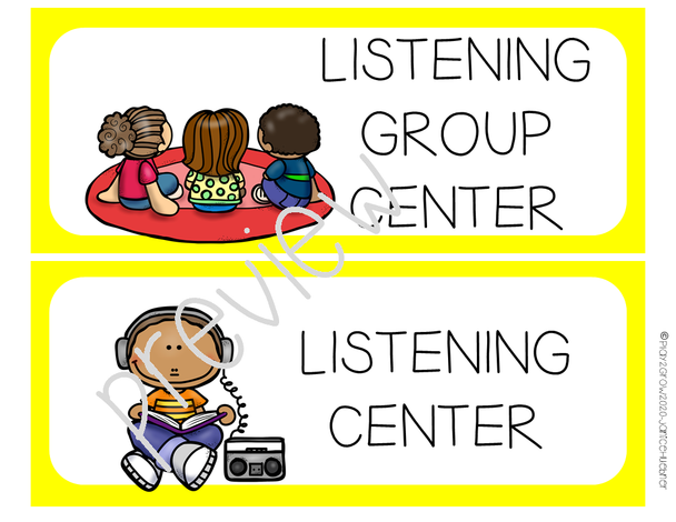 MATH AND LITERACY CENTER NAMES AND NUMBERS