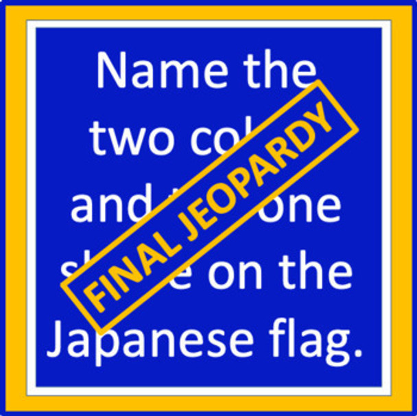Japan Jeopardy