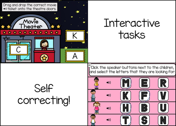 Uppercase Letters Digital Task Boom Cards