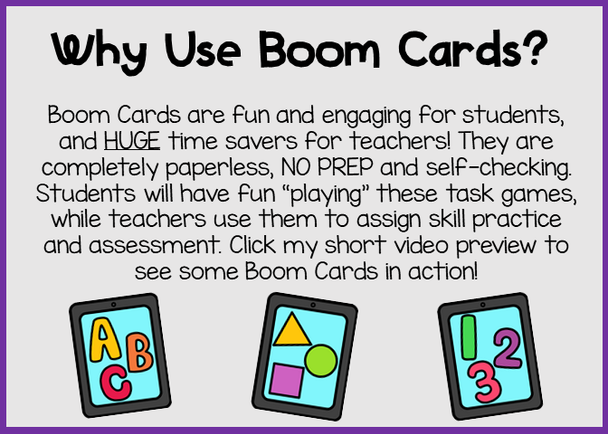 Counting and Cardinality Numbers 6-10 Digital Boom Cards