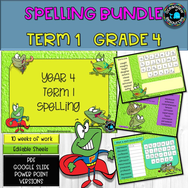 Spelling Term 1 Grade 4