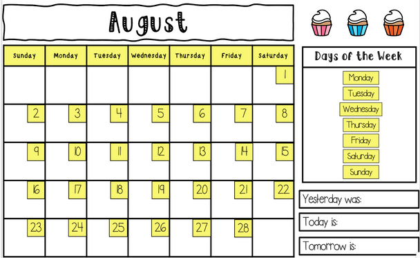 Interactive Calendar! Google Slides!