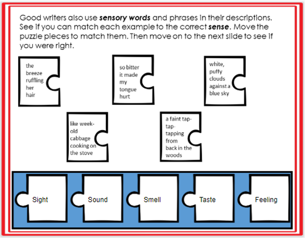 Google Slides Digital Descriptive Writing: Painting a Picture for Your Readers