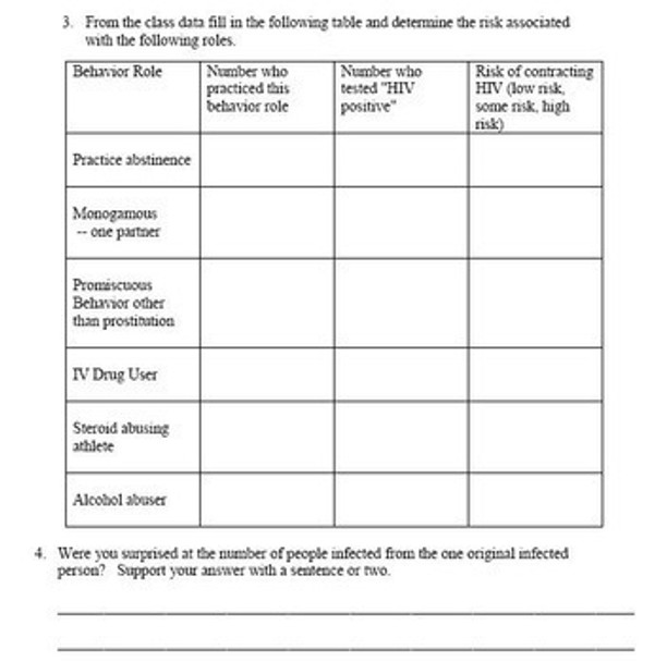 Immunity Learning Activities (Distance Learning)