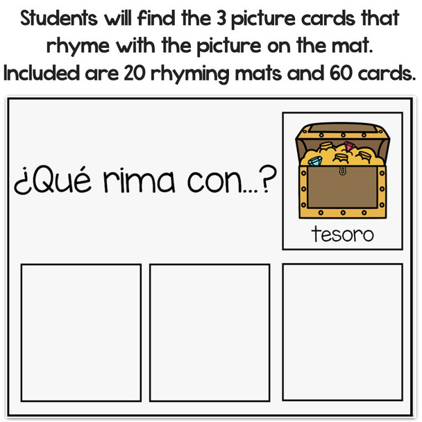 Rimas/Rhyming Mats In Spanish