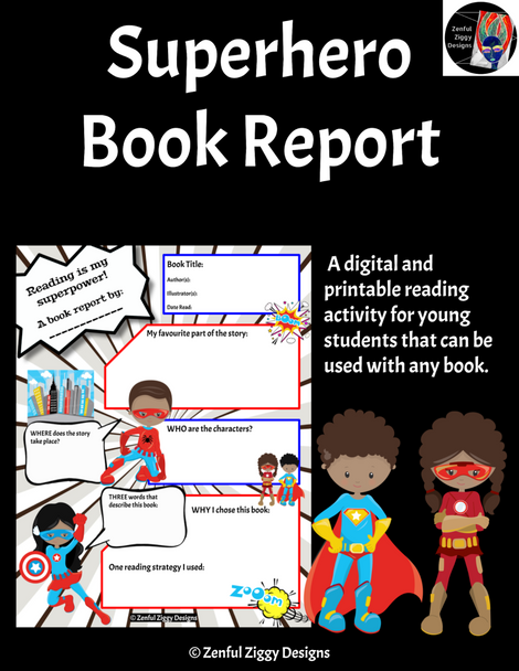 Superhero Book Report 2