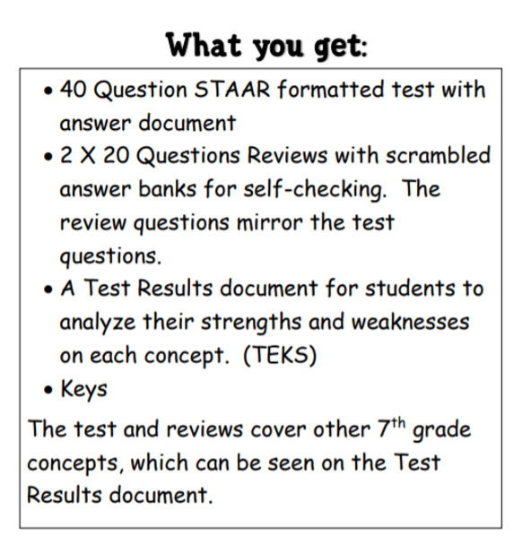 Probability - Test and 2 Reviews