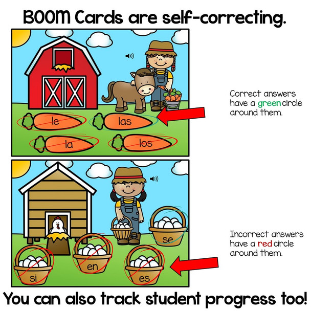 BOOM Cards High Frequency Words in Spanish- Palabras de uso frecuente