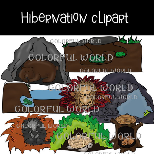 Hibernation clipart