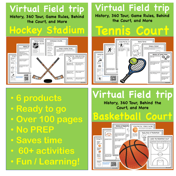 Discount Bundle-  Sports Favorites Virtual Field Trip Pack