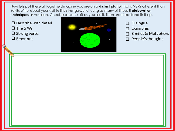 Google Slides Digital Elaboration: How to Add Detail to Writing