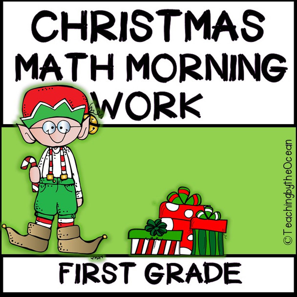 1st Grade Morning Work - Math - Christmas