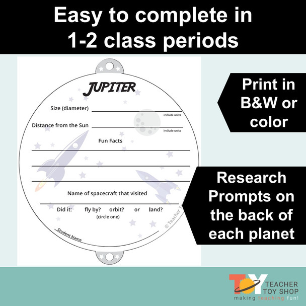 Solar System and Planets Project