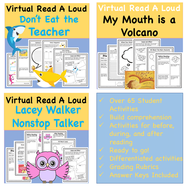 Discount Bundle- Back to School Rules - Virtual Read a Loud Lessons