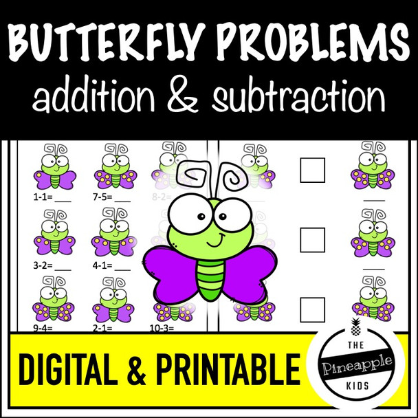 Counting Butterflies: Addition, Subtraction + Number Sense