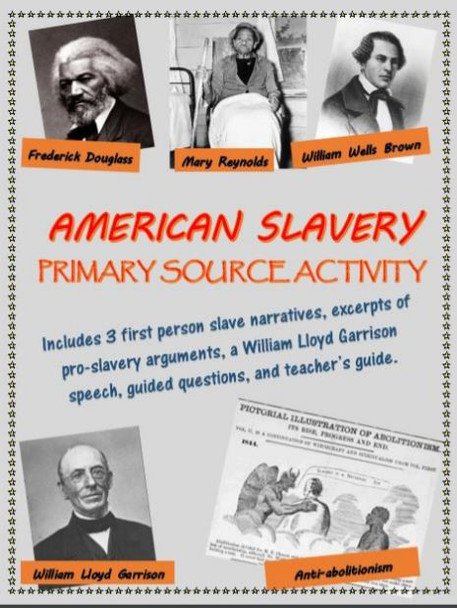American Slavery Primary Source Activity
