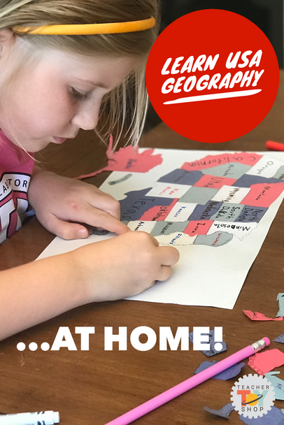 Geography USA Mini Make a Map Activity