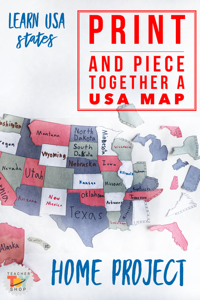 Geography USA Mini Make a Map Activity