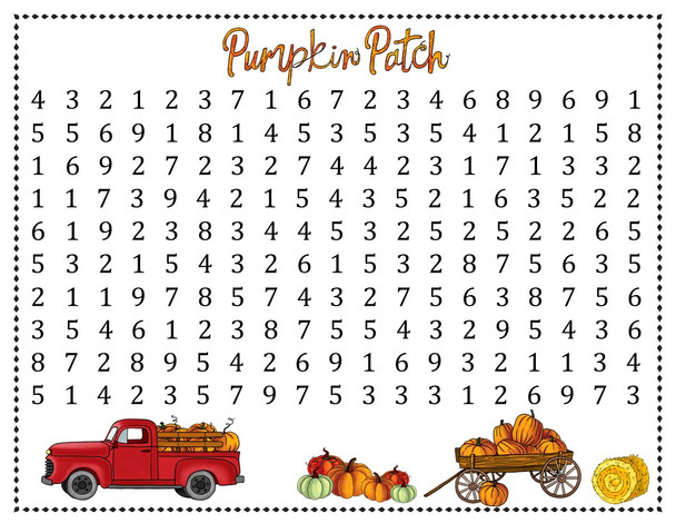 Fall Math Game and Activity - Addition - Find Sums of 10 - 1st and 2nd Grade