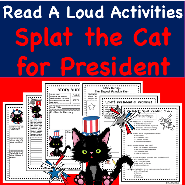 Splat the Cat for President- Virtual Read-A-Loud- Election Day  Stories