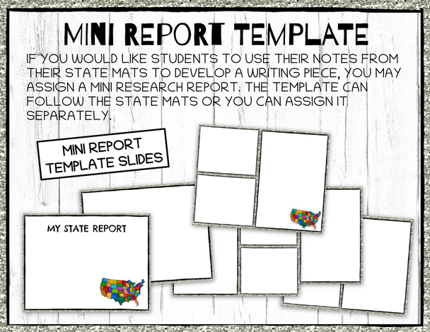 U.S. States Research Project for Google Classroom (Digital and Printable Version)