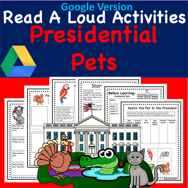 Digital Version- Presidential Pets - Virtual Read-A-Loud- USA Stories