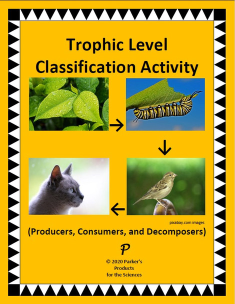 Trophic Level Classification Activity (Producers, Consumers, and Decomposers)