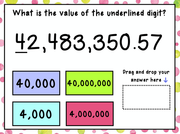 5th Grade Decimal Place Value Boom Cards for Distance Learning