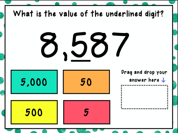 3rd Grade Place Value to the Thousands Boom Cards for Distance Learning
