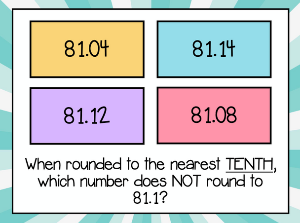 5th Grade Rounding Decimals Digital Boom Cards for Distance Learning