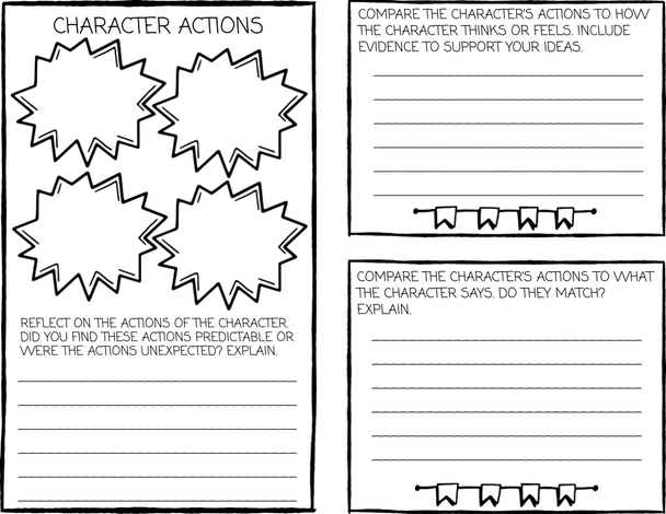 Character Traits Reading Brochure Activities