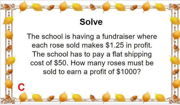 Two-Step Equation Word Problems - Google Slides Riddle - 10 Problems