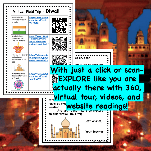 FREE Digital Version - Diwali in India - Holidays Around the World Virtual Field Trip