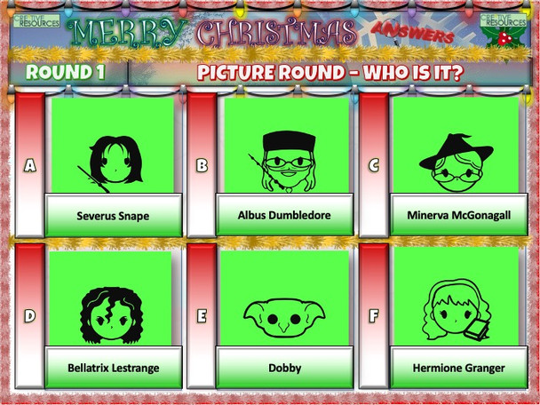 Hogwarts Christmas Quiz  Hogwarts Christmas Quiz