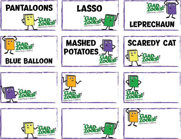 Educational Family Game (NO PREP): GadZooks! Literary Devices, Figurative Language - Simile, Metaphor, Hyperbole, Personification, Alliteration - a game about Figures of Speech - For The Classroom Table or The Dining Room Table!