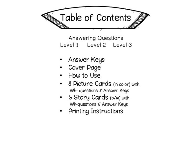 Table of Contents