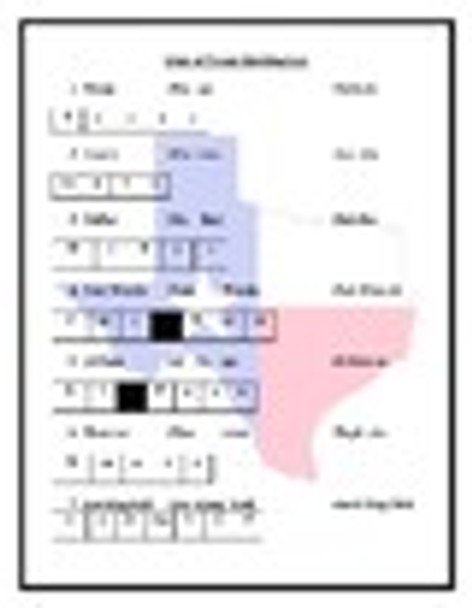 U.S. Southwest Region Spelling List